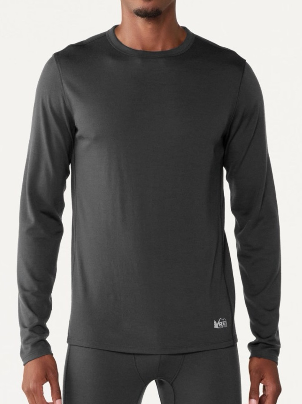 REI Merino 250 Long Sleeve Crew Black 3XL Men’s Base Layer Top